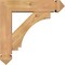 Ekena Millwork Imperial Arts and Crafts Smooth Bracket w/ Offset Brace, Western Red Cedar, 5 1/2"W x 20"D x 20"H BKT0604X20X20IMP03SWR - alternate 2